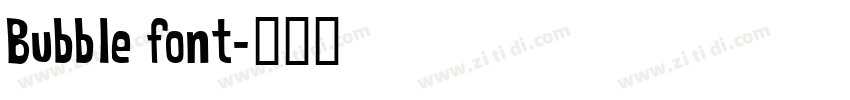 Bubble font字体转换